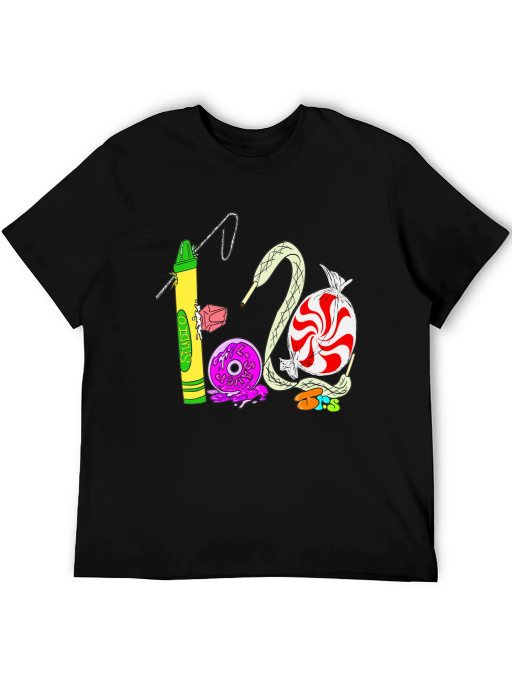 Studio 1200 T-Shirt | Unique Crayon & Candy Design
