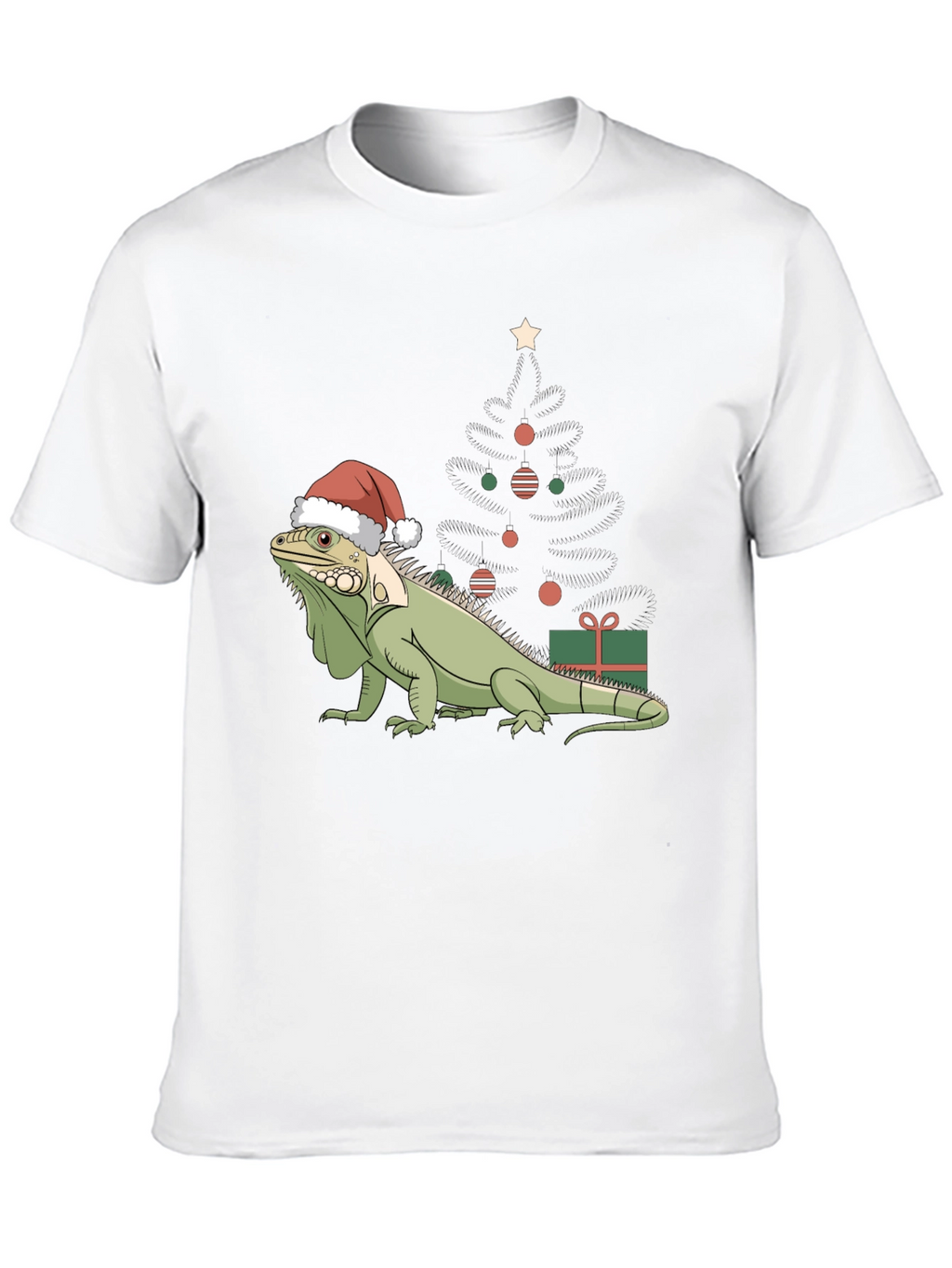Festive Iguana Christmas T-Shirt