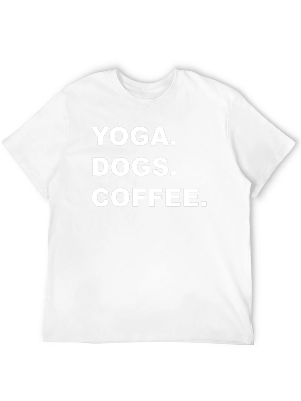 Yoga Dogs Coffee Graphic Tee - Black Cotton T-Shirt