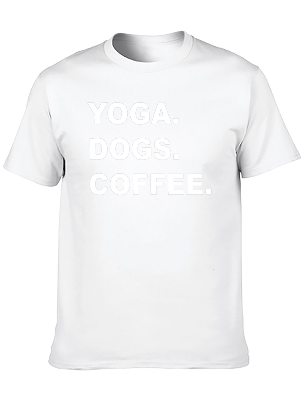 Yoga Dogs Coffee Graphic Tee - Black Cotton T-Shirt