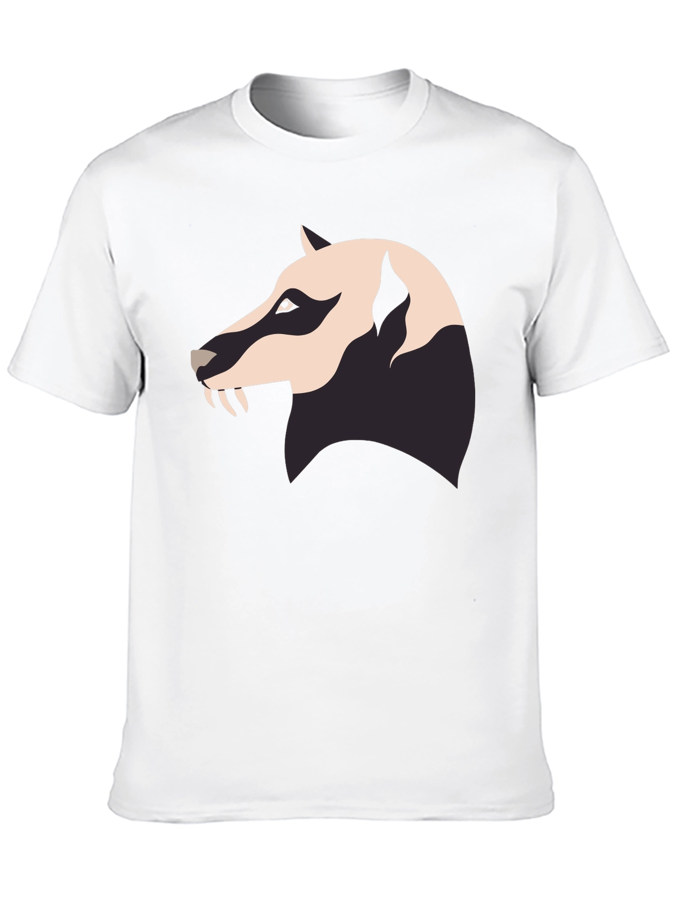 Badger Graphic Tee - Mens Black Crew Neck
