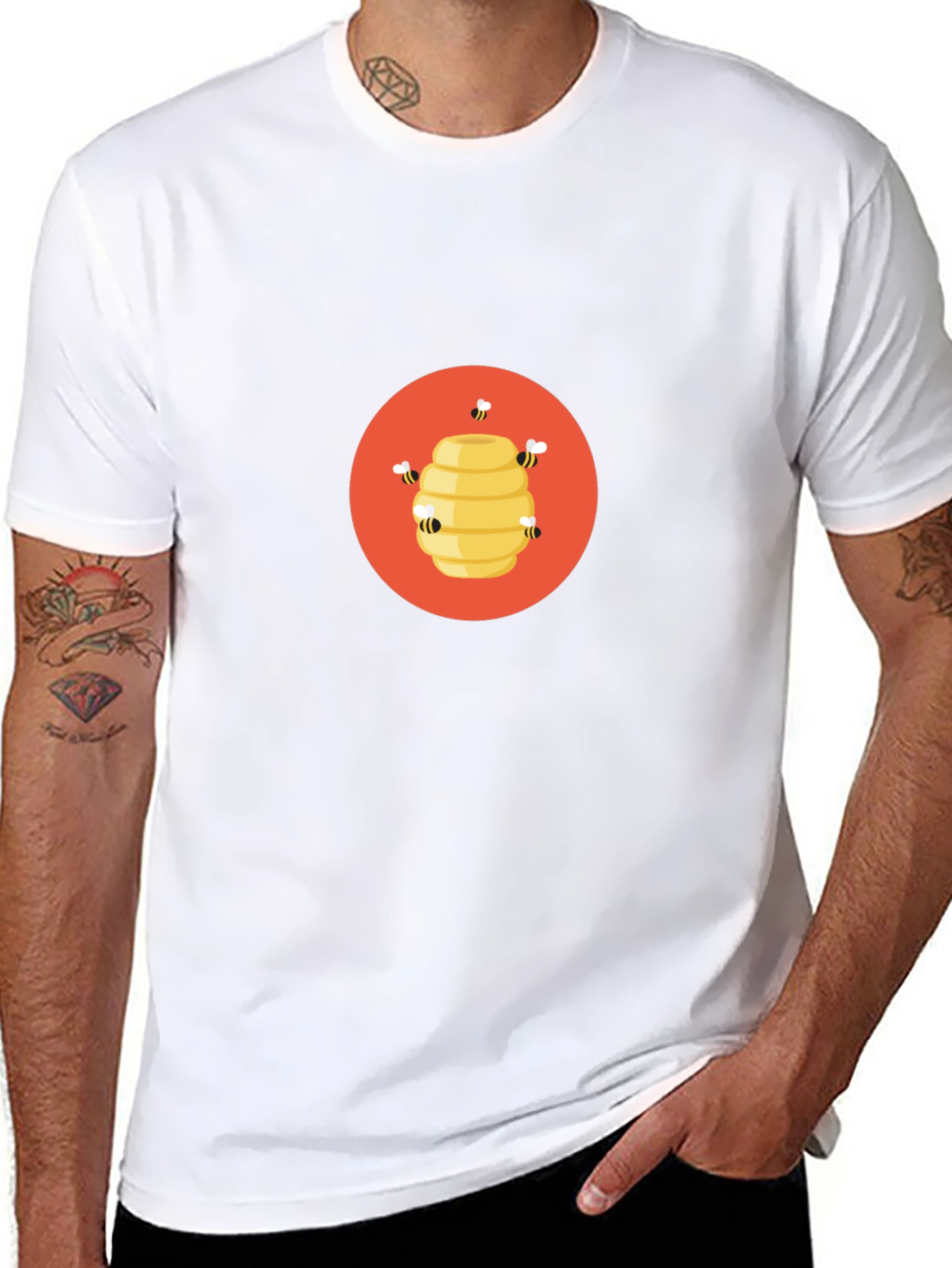 Beehive T-Shirt - Sweet Honeycomb Design