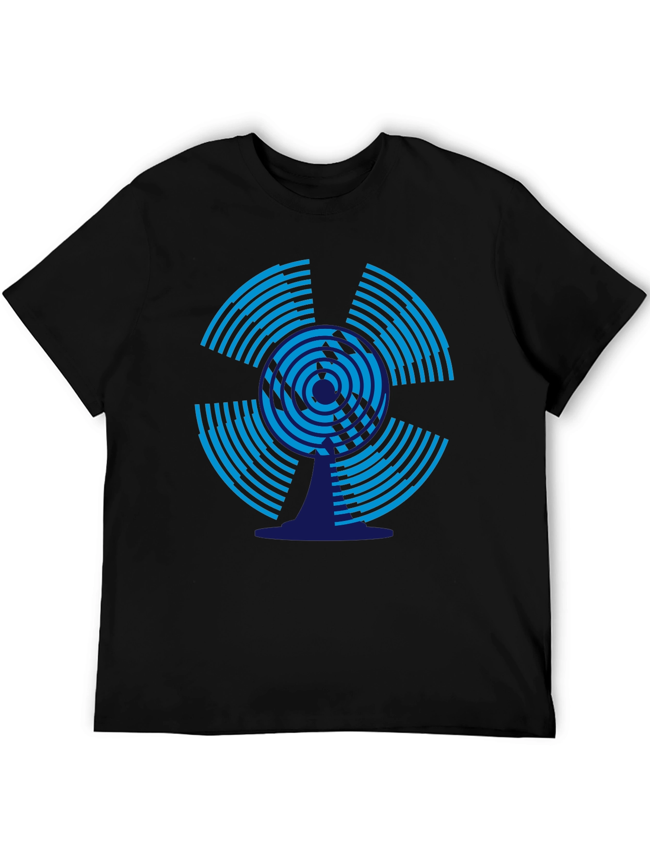 Abstract Graphic Tee - Modern Black T-Shirt