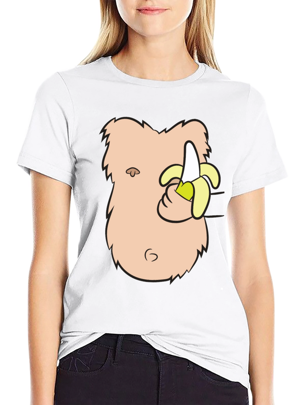 Funny Banana Eating Gorilla T-Shirt