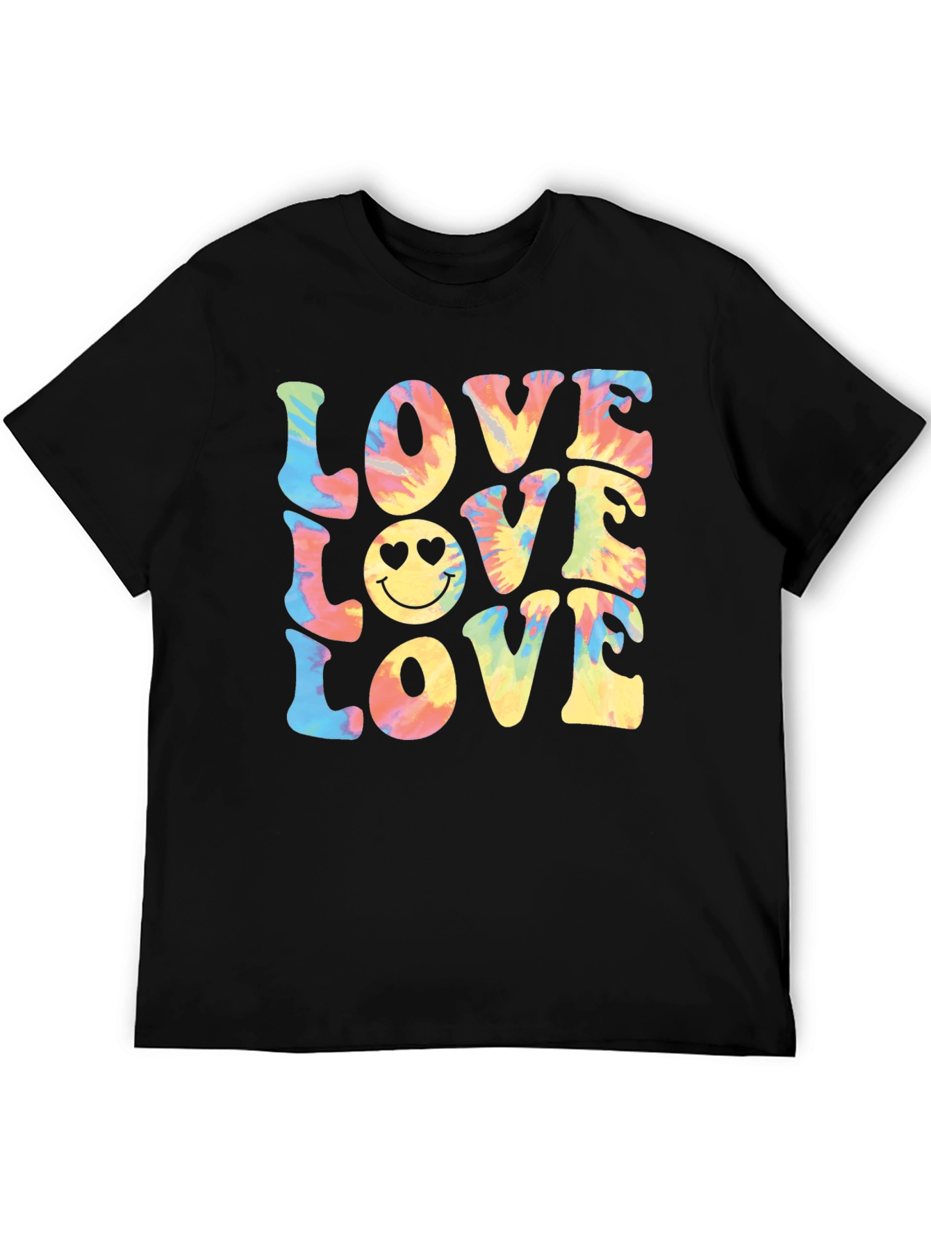 Tie-Dye Love Smiley Face T-Shirt