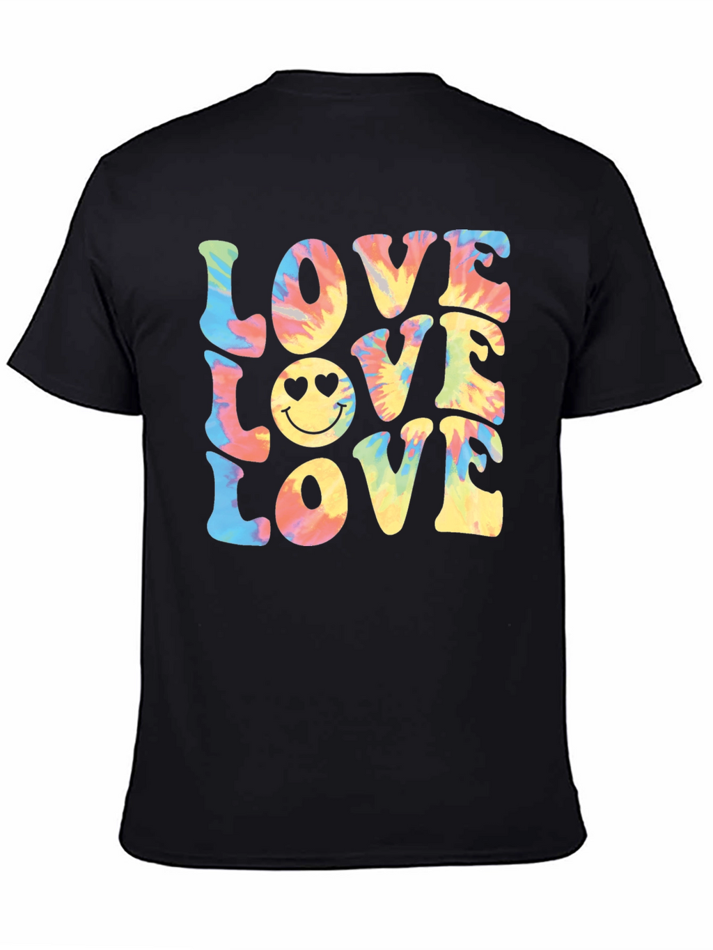Tie-Dye Love Smiley Face T-Shirt