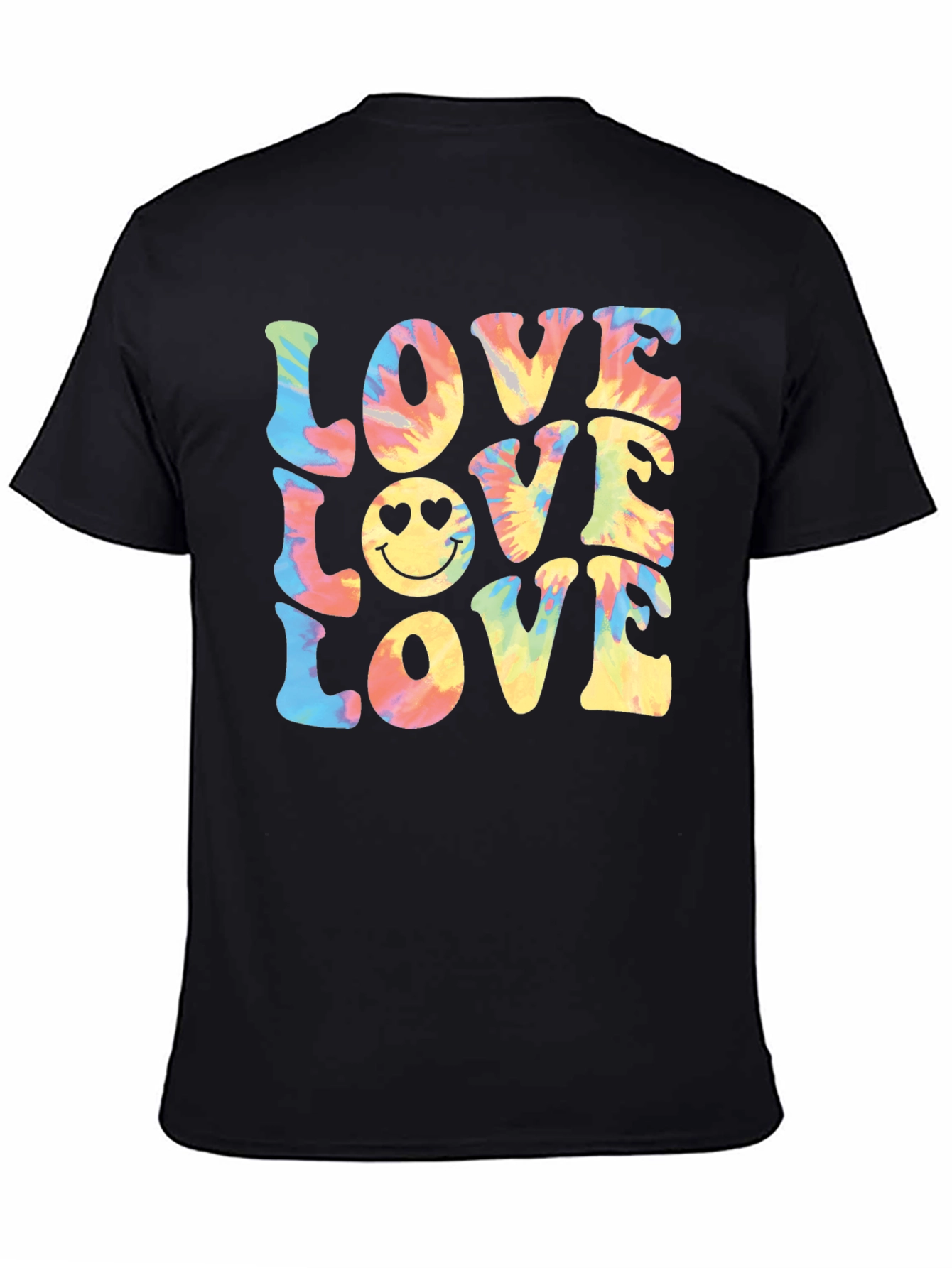 Tie-Dye Love Smiley Face T-Shirt