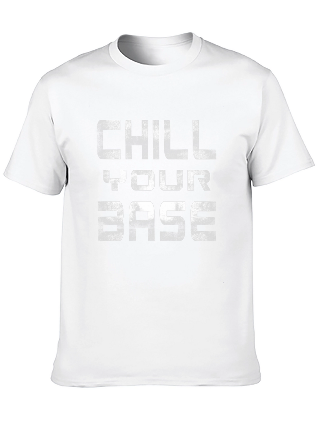 Chill Your Base Graphic Tee - Black Casual T-Shirt