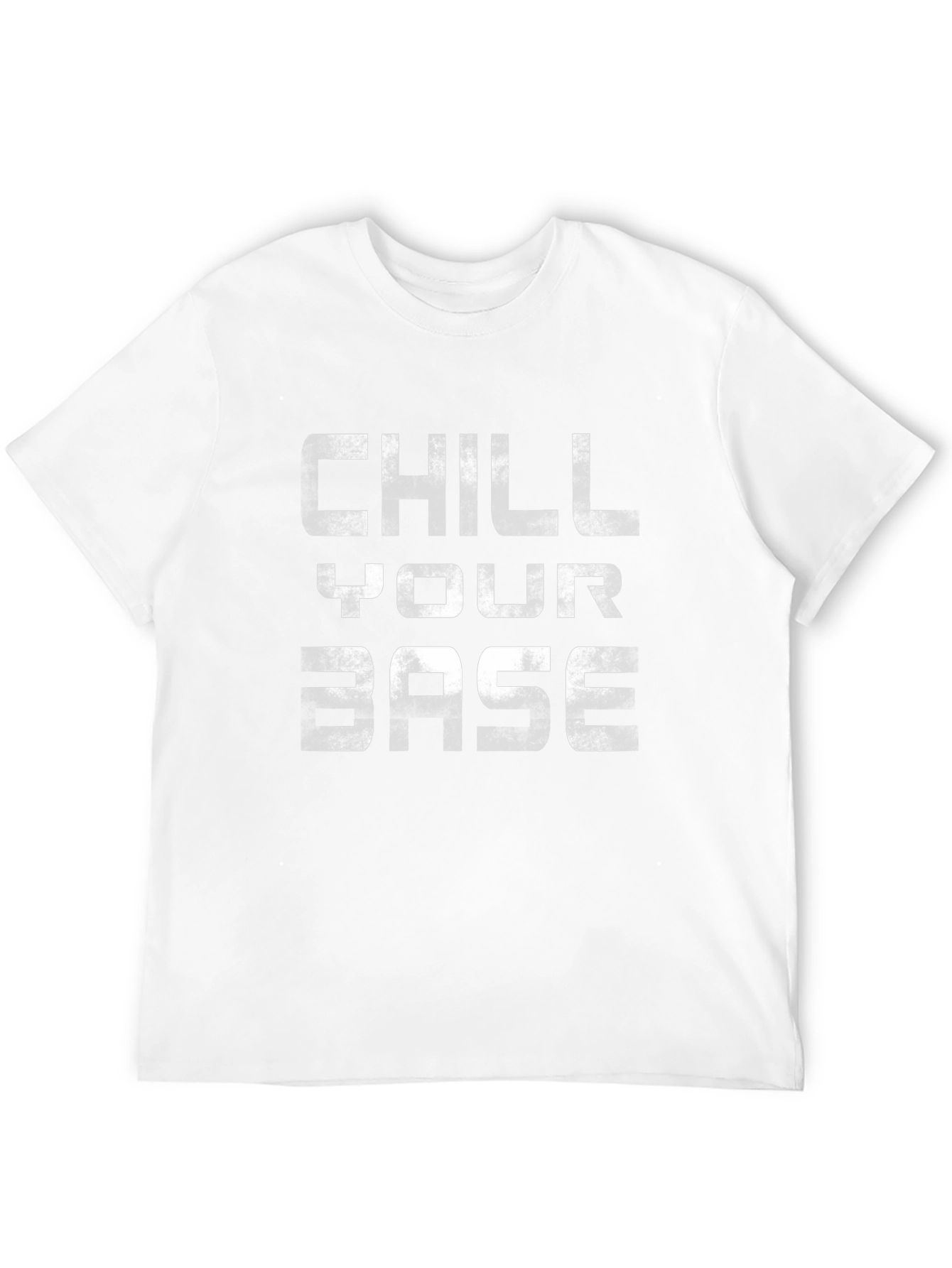 Chill Your Base Graphic Tee - Black Casual T-Shirt