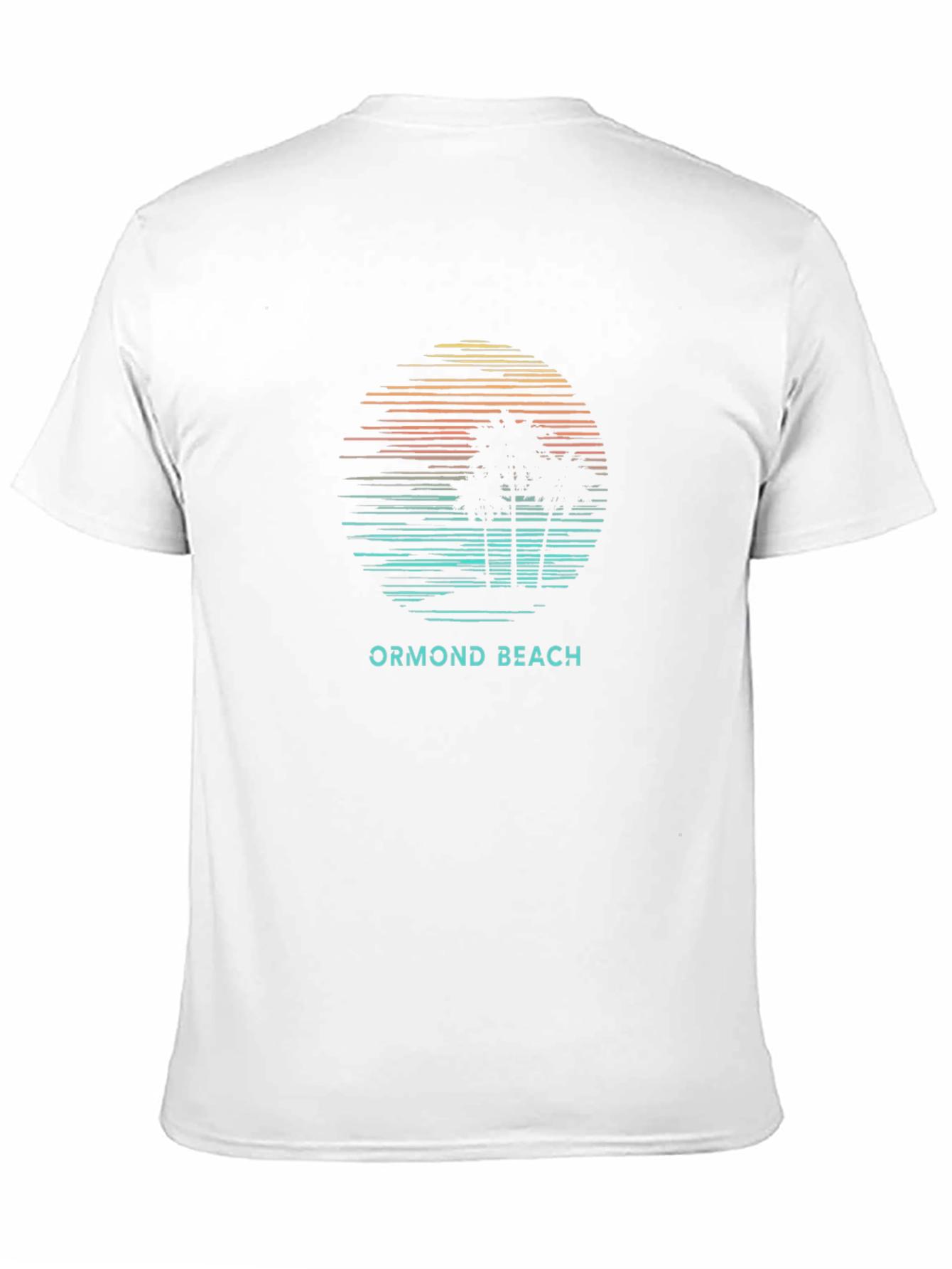 Ormond Beach Sunset Palm Tree Graphic Tee