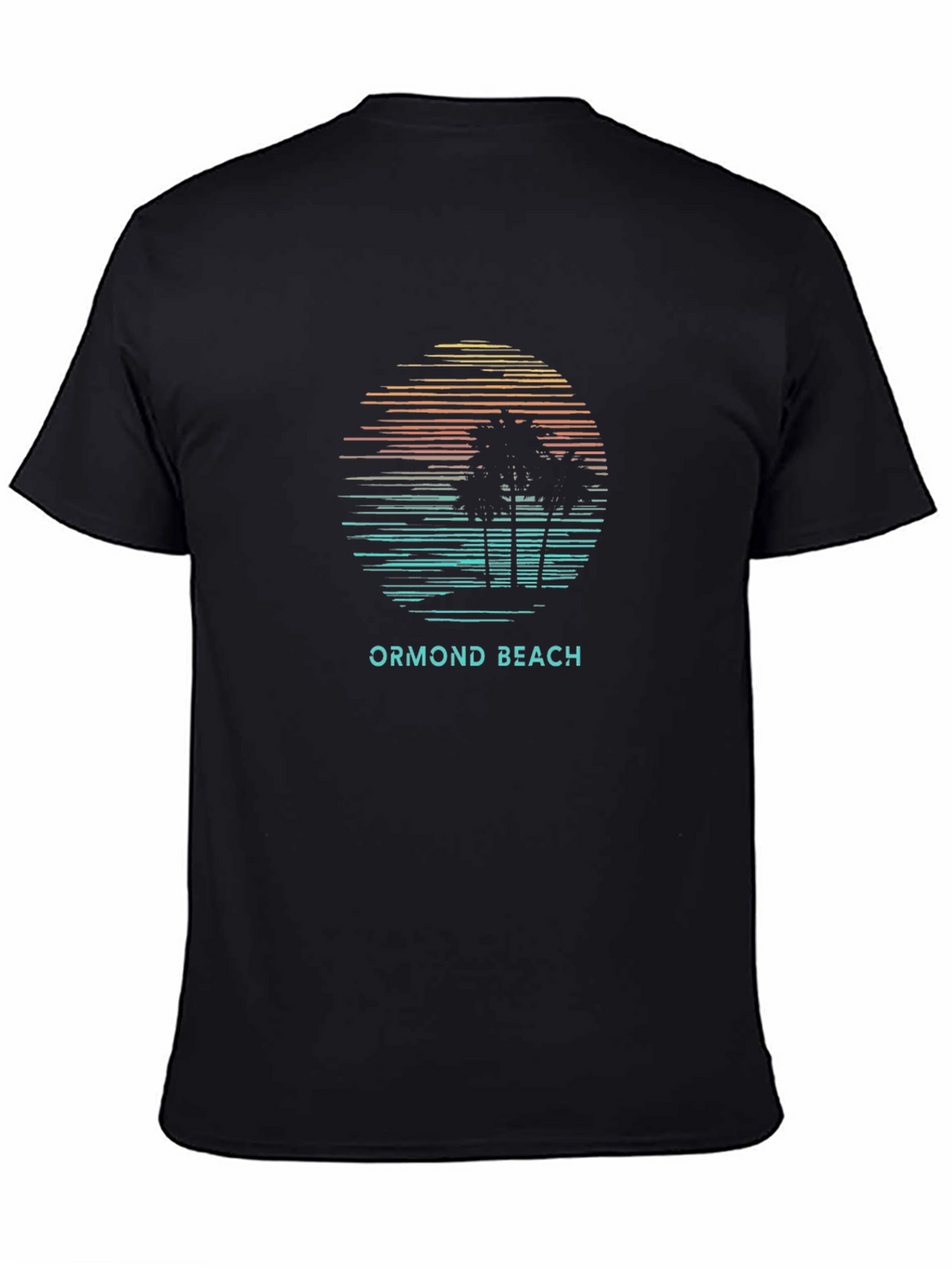 Ormond Beach Sunset Palm Tree Graphic Tee