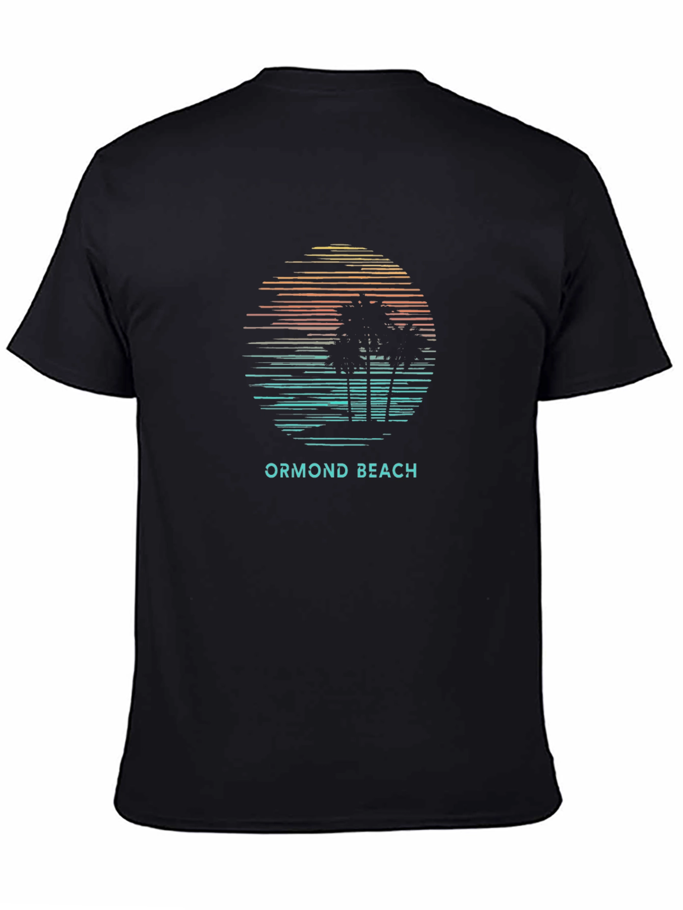 Ormond Beach Sunset Palm Tree Graphic Tee