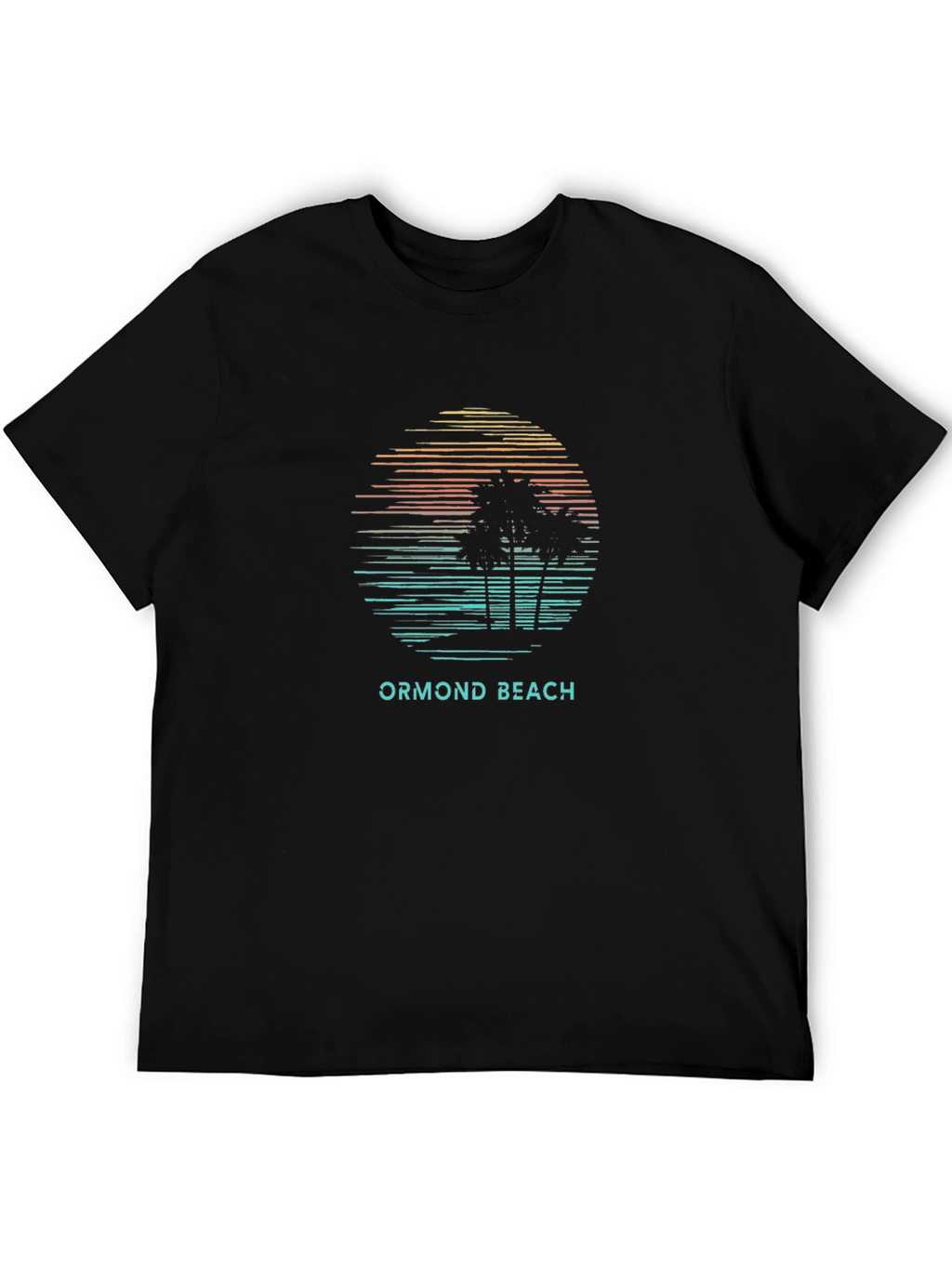 Ormond Beach Sunset Palm Tree Graphic Tee