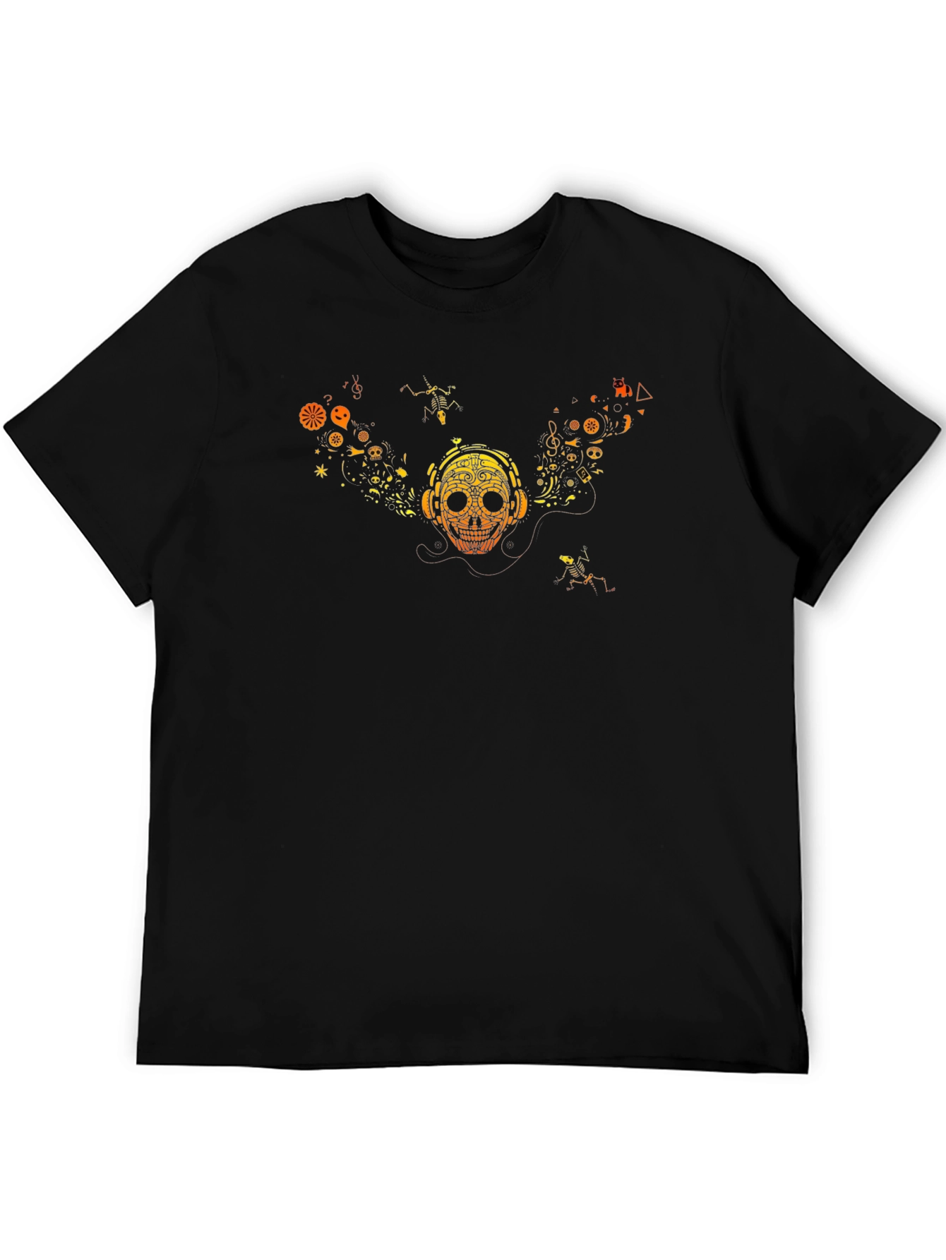 Skull Graphic Tee - Music Lover Style