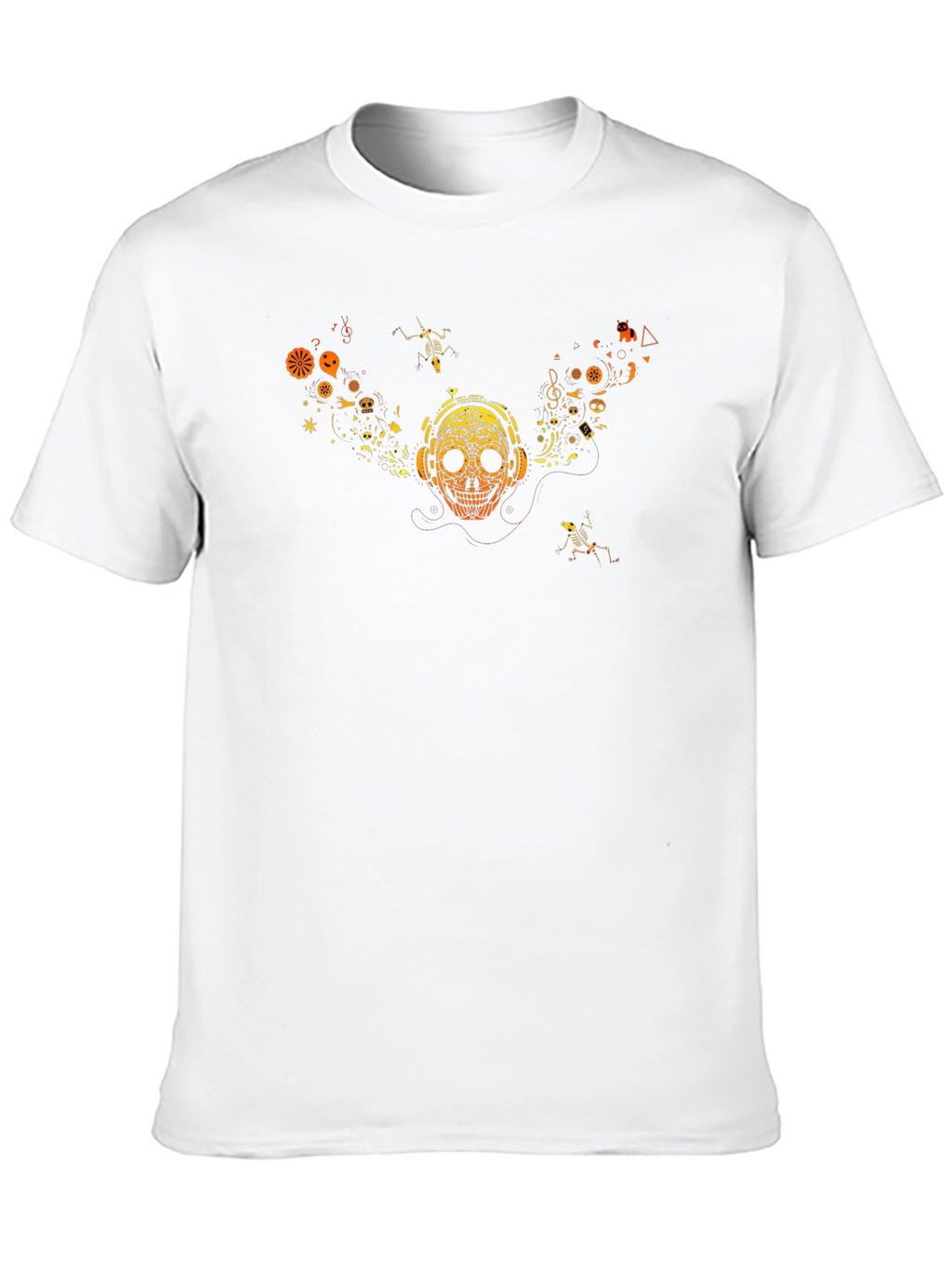 Skull Graphic Tee - Music Lover Style