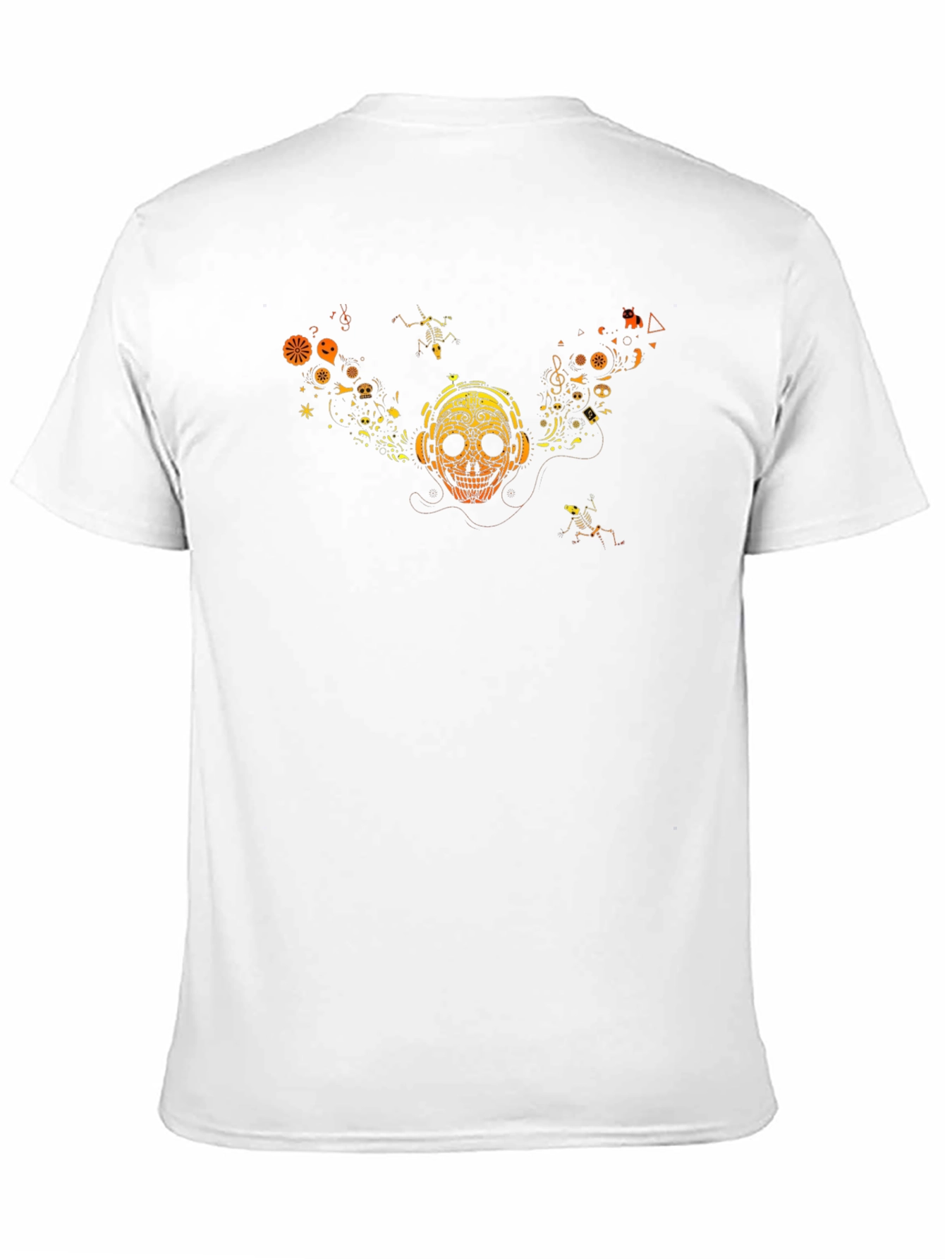 Skull Graphic Tee - Music Lover Style