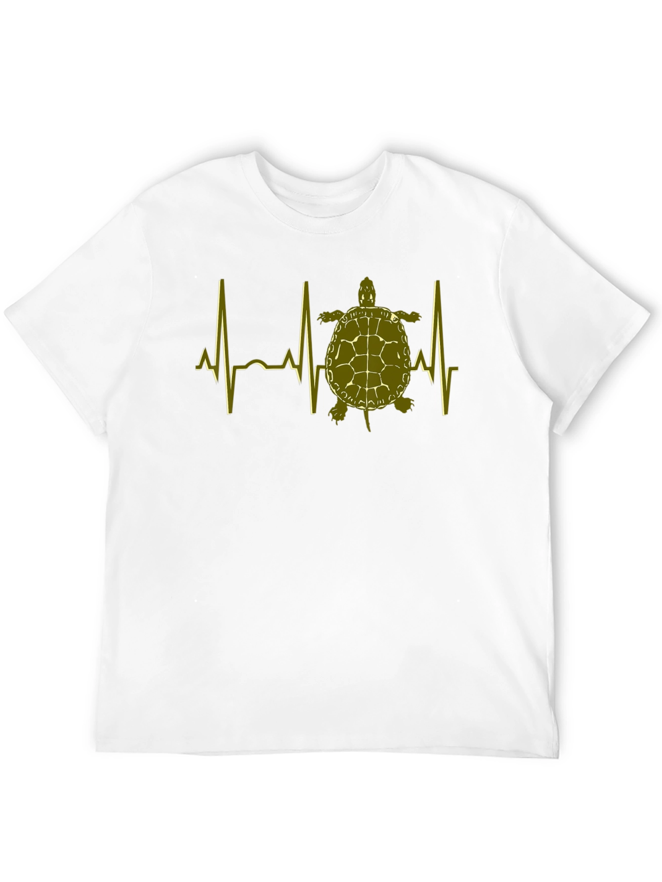 Turtle Heartbeat T-Shirt - Black Cotton Tee