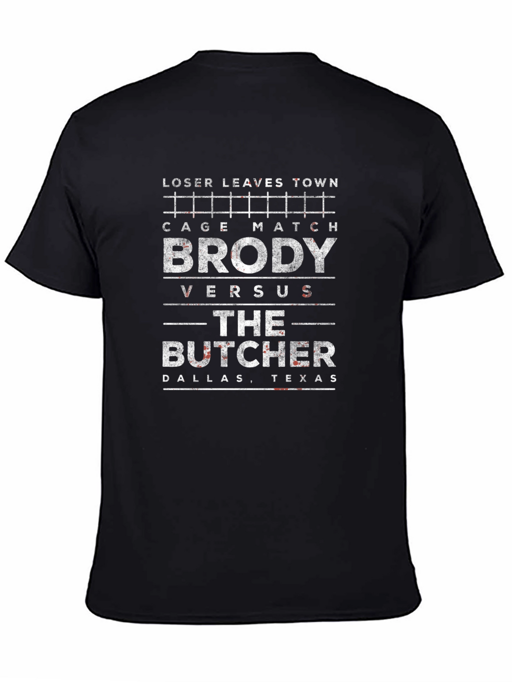 Brody vs Butcher Cage Match T-Shirt