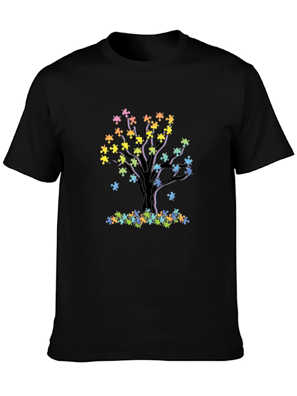 Autism Awareness Puzzle Tree T-Shirt