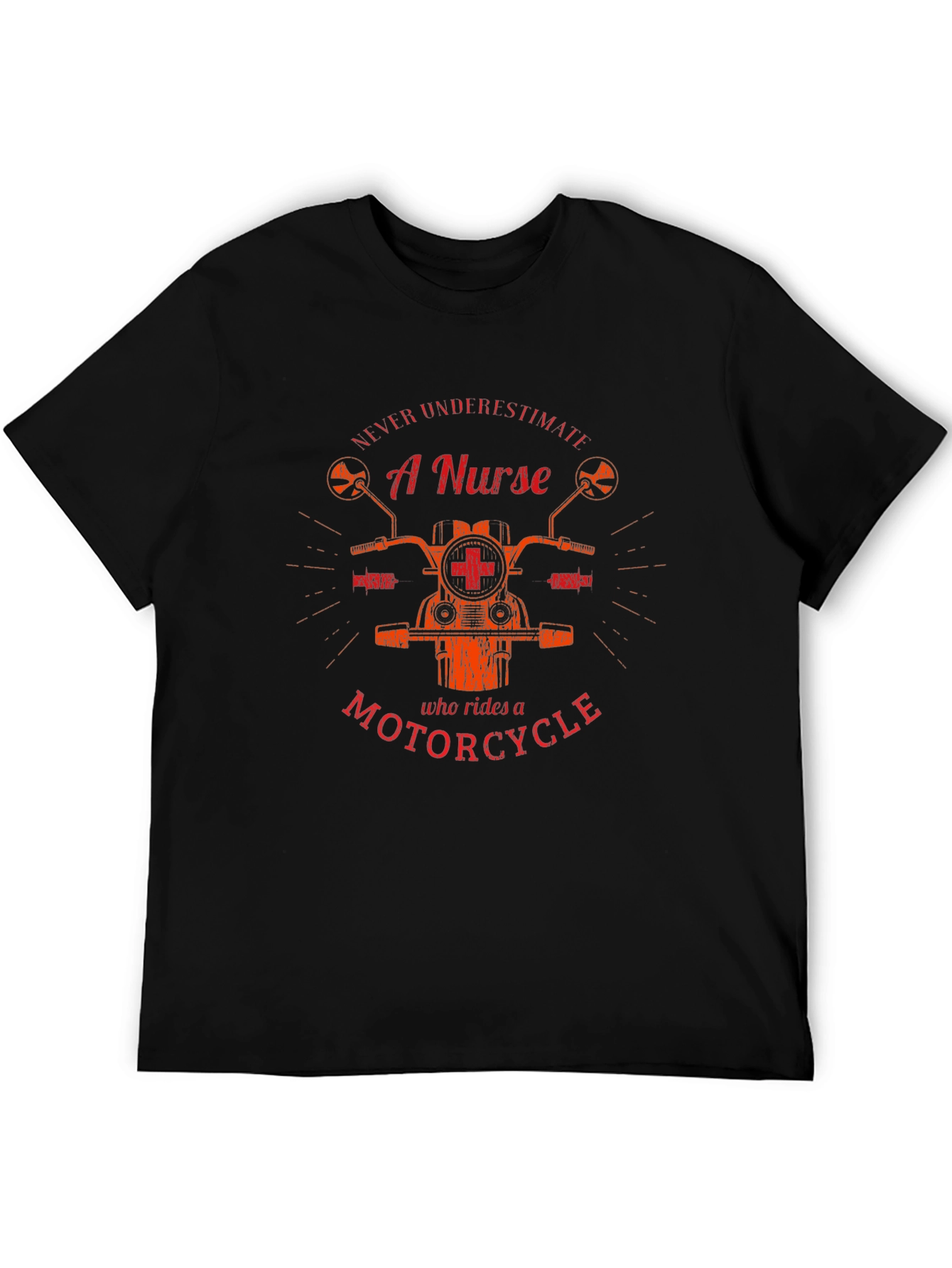 Nurse Motorcycle Graphic T-Shirt