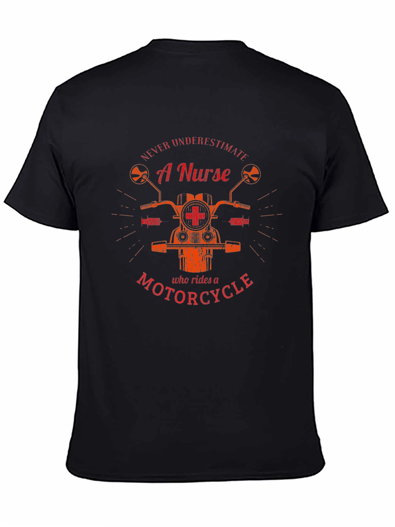 Nurse Motorcycle Graphic T-Shirt