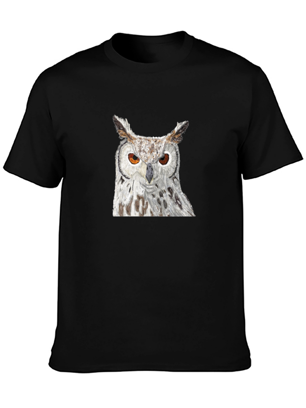 Owl Graphic Black T-Shirt - Unisex