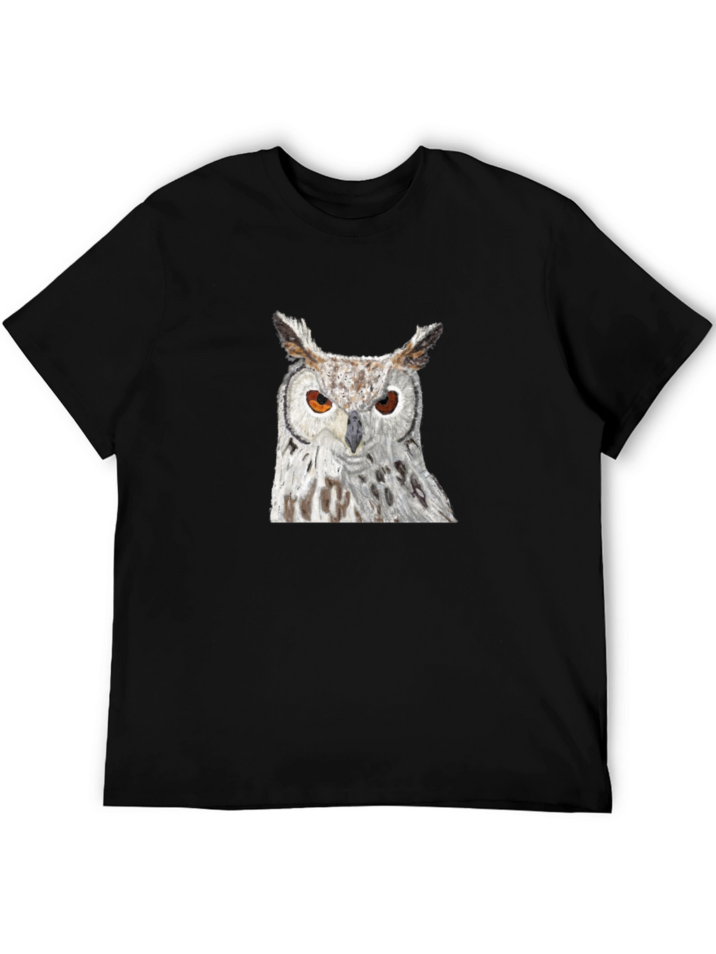 Owl Graphic Black T-Shirt - Unisex