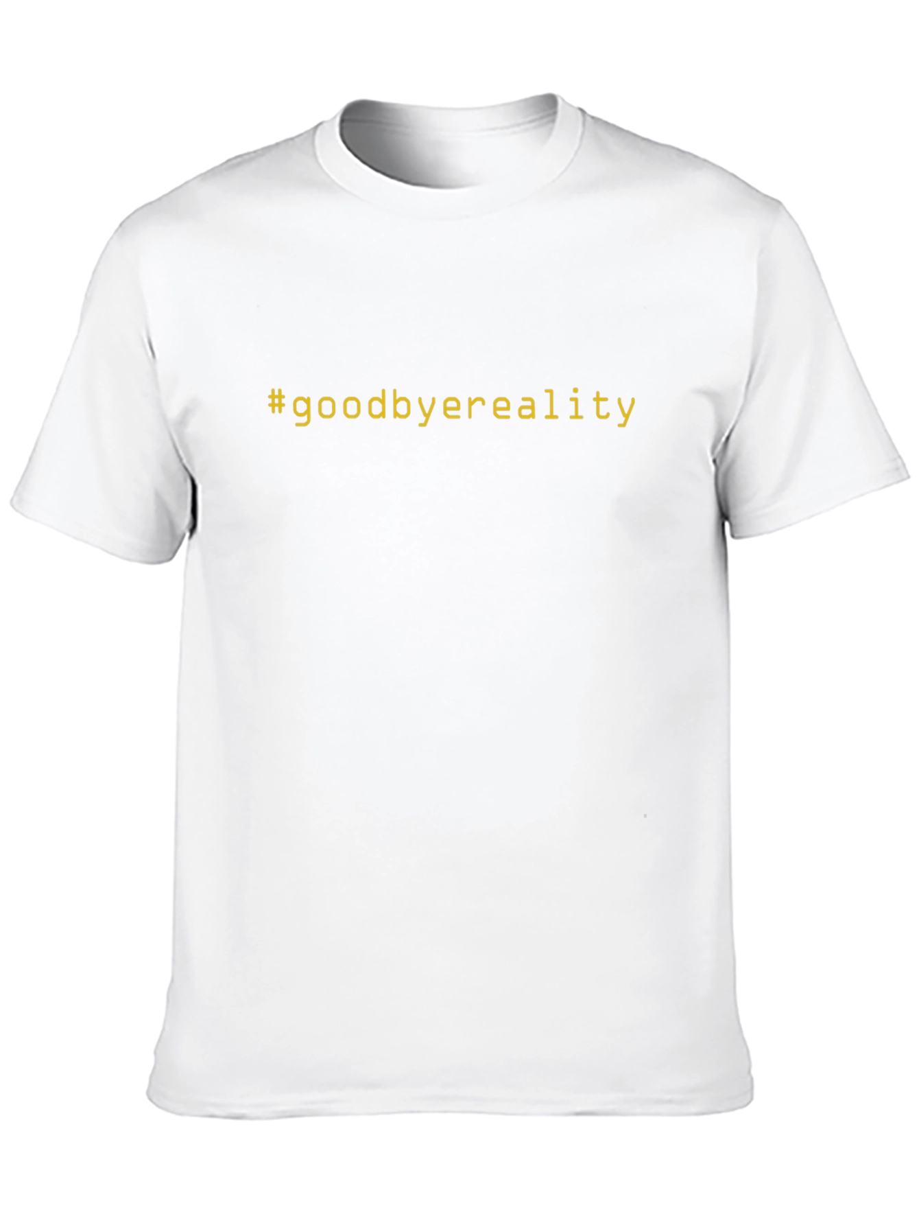 Goodbye Reality Graphic Tee - Black Cotton Comfort