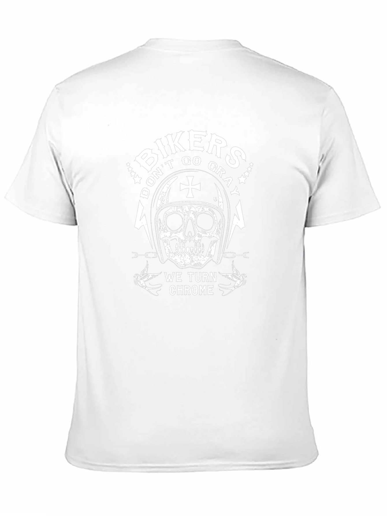 Bikers Dont Go Gray Graphic T-Shirt