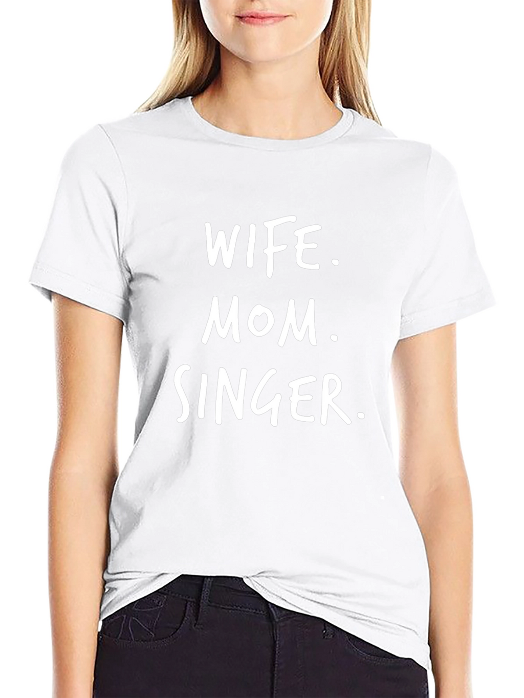 Wife Mom Singer Black T-Shirt