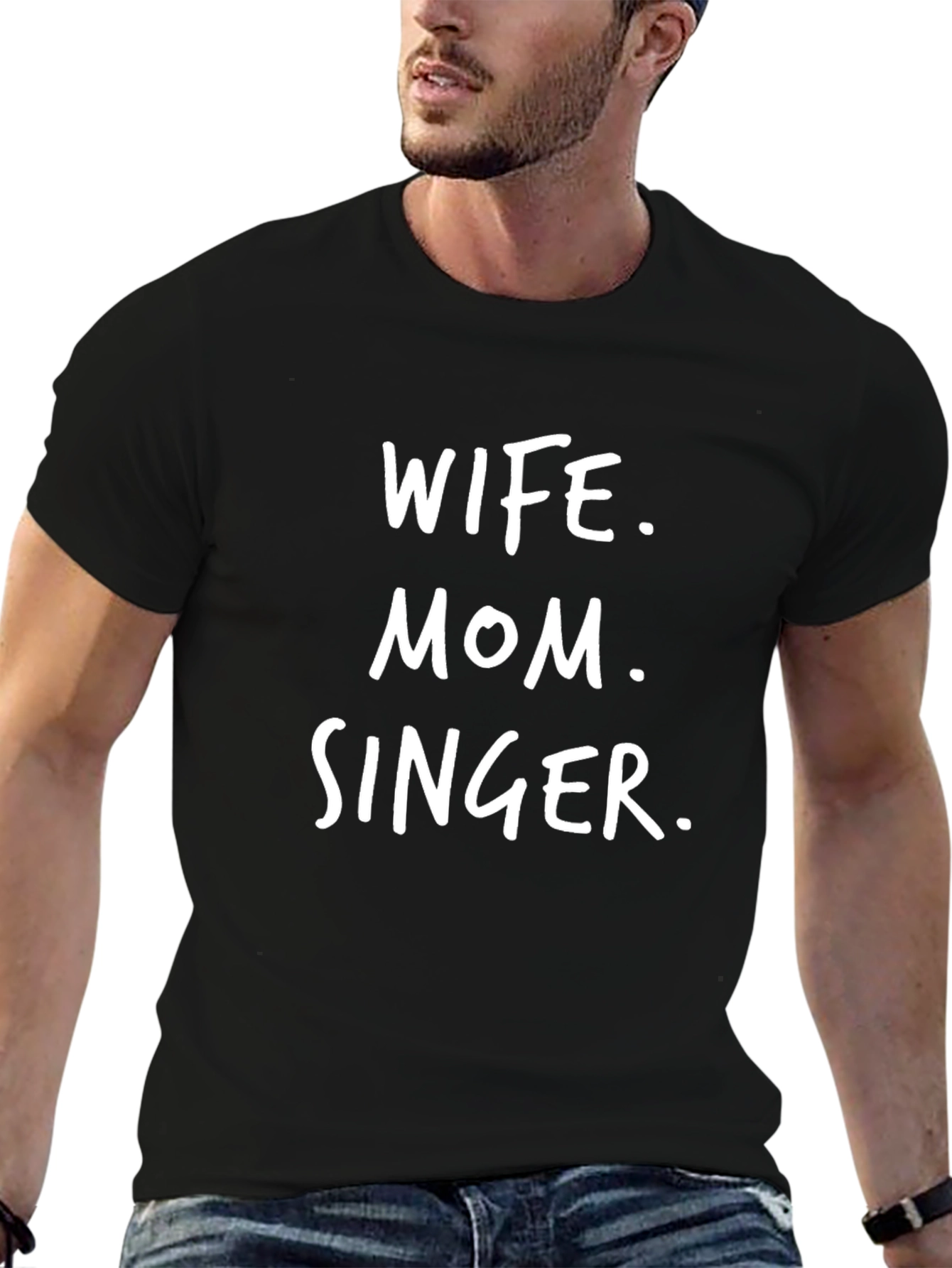 Wife Mom Singer Black T-Shirt