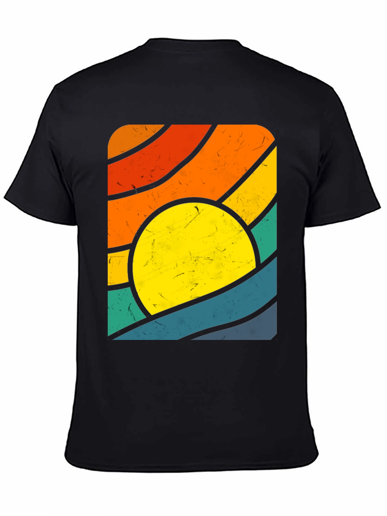 Retro Sunset Graphic Tee - Vintage Style T-Shirt