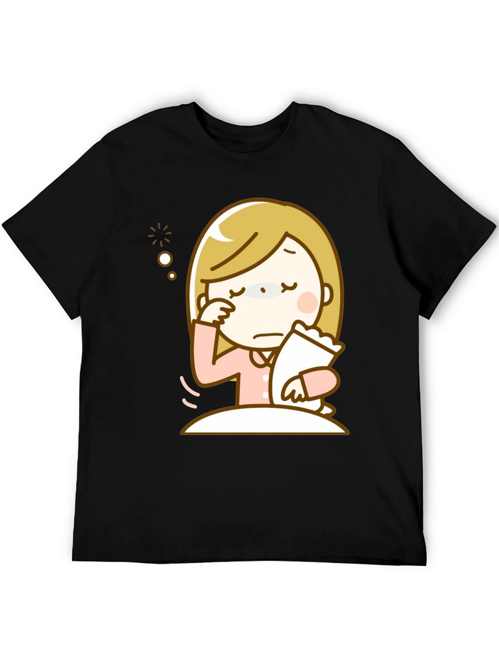 Emotional Cartoon Graphic T-Shirt