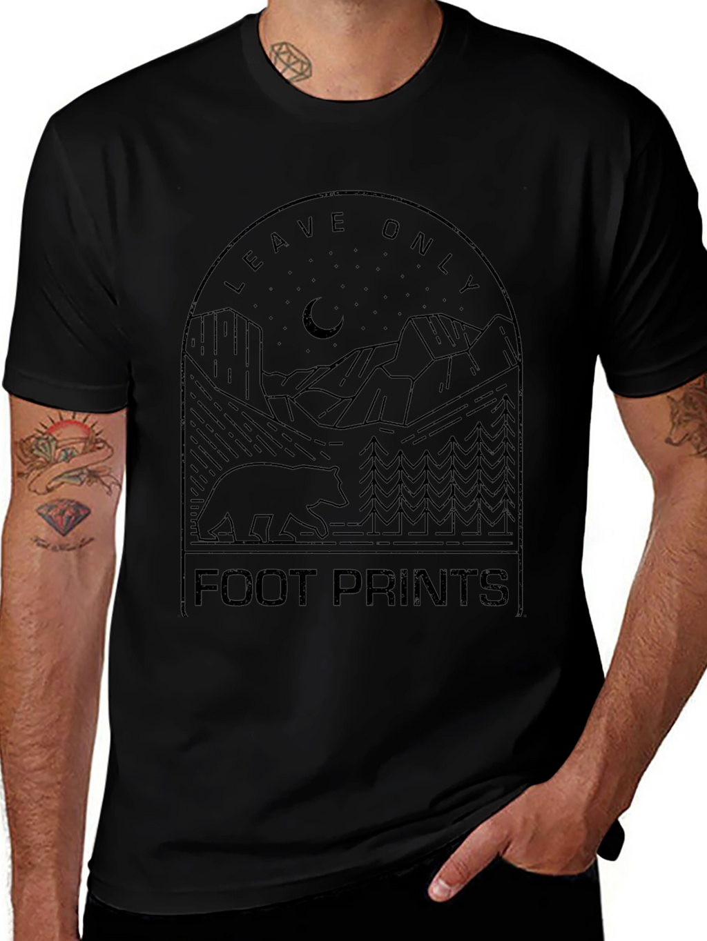 Leave Only Footprints Graphic Tee