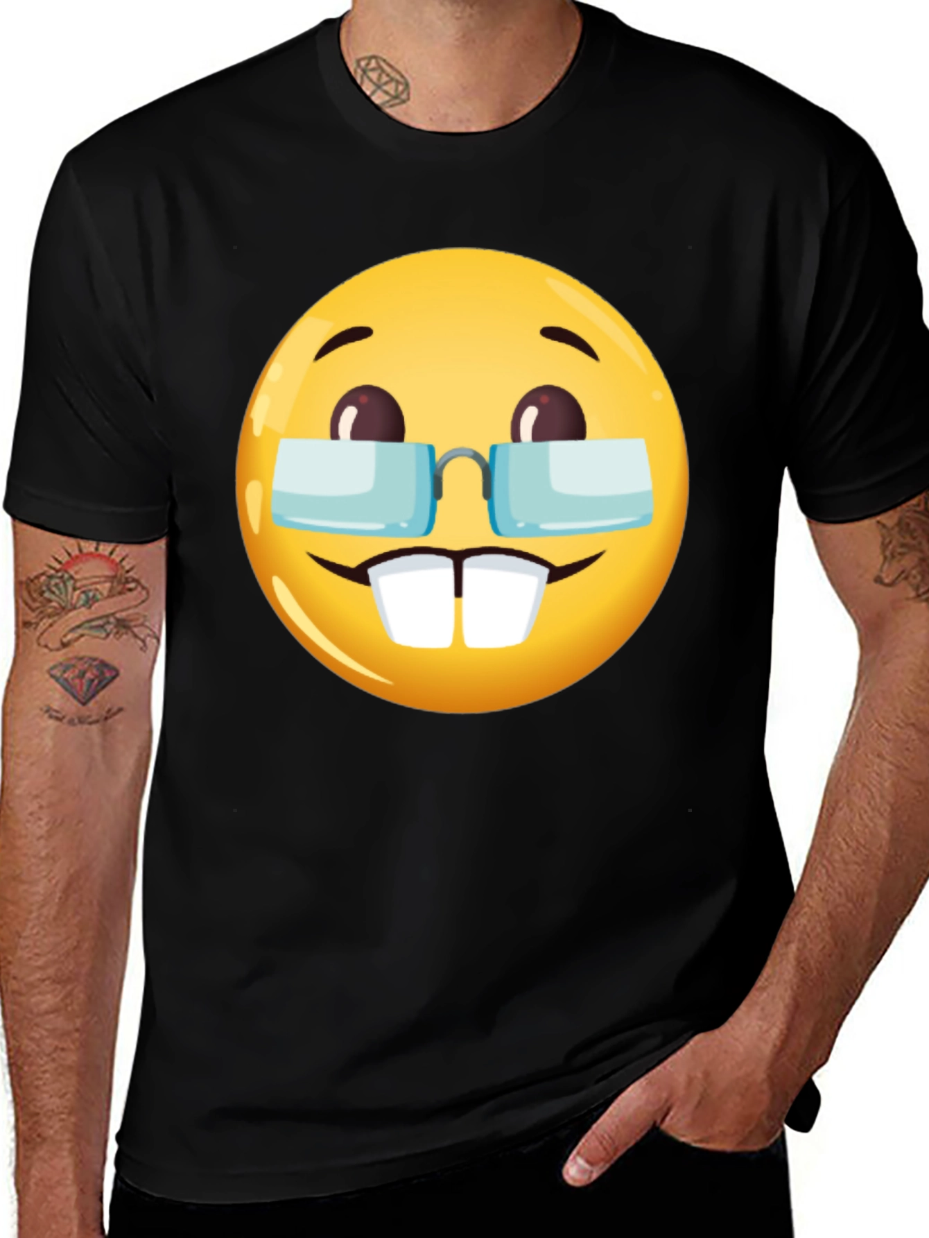 Emoji Geek T-Shirt - Nerd Emoji Tee