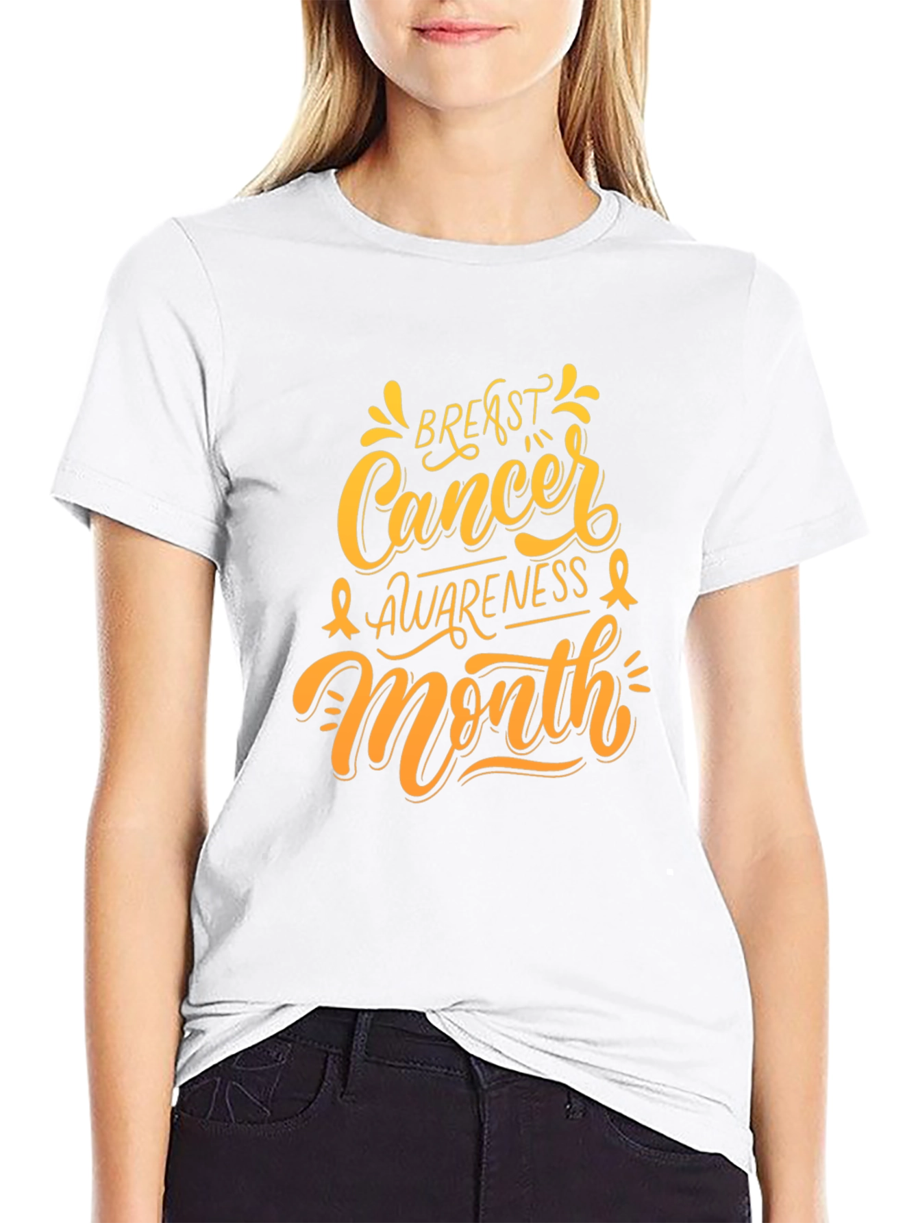 Breast Cancer Awareness Month Black T-Shirt