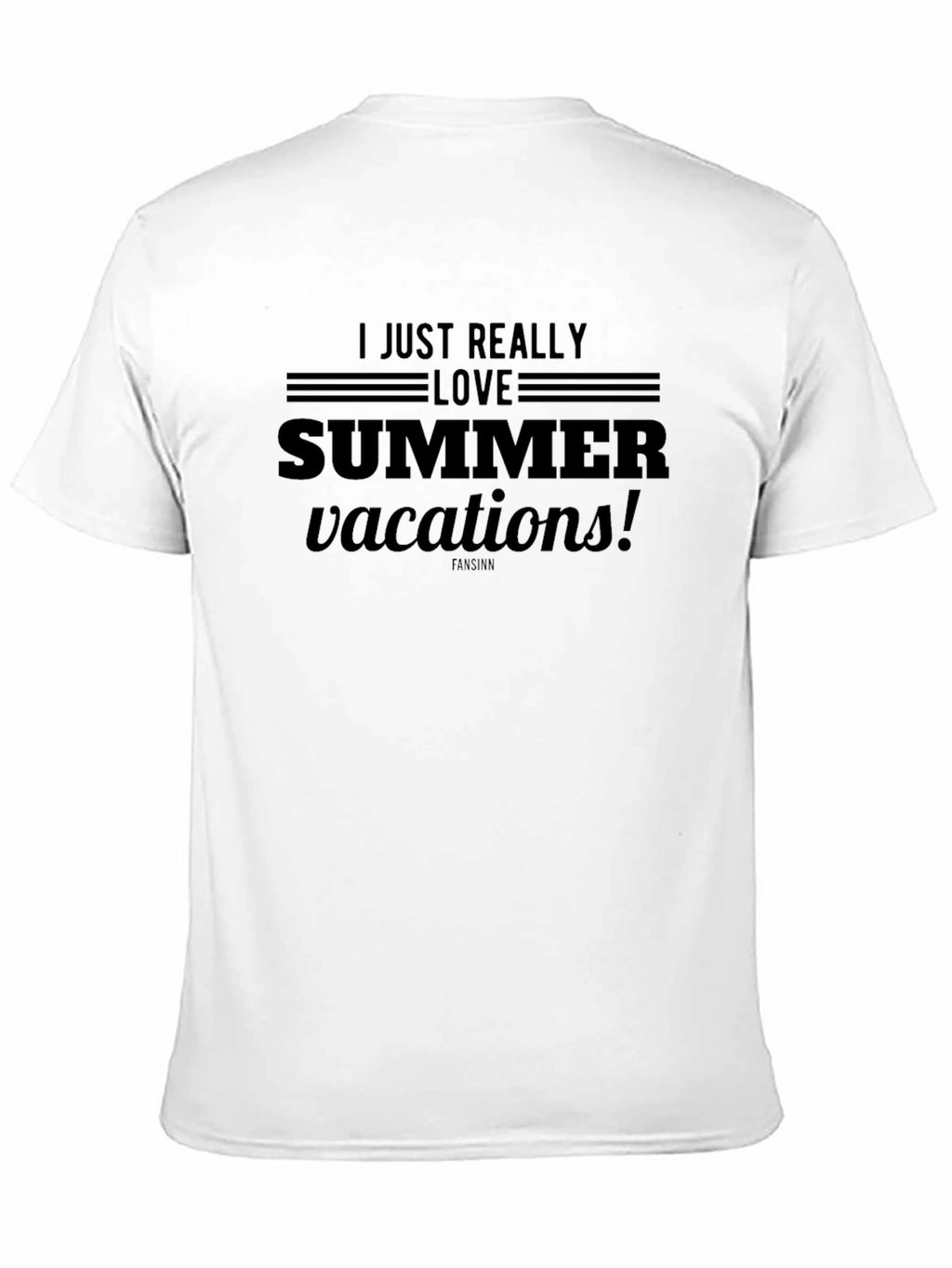 Summer Vacations Black Graphic Tee