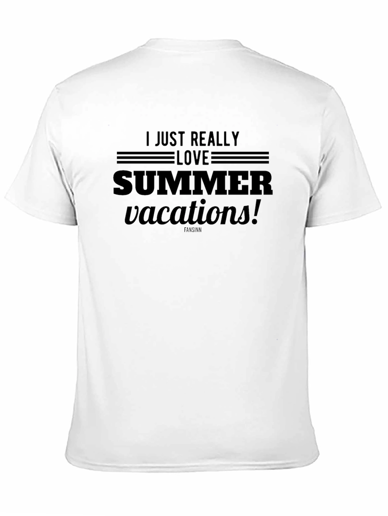 Summer Vacations Black Graphic Tee