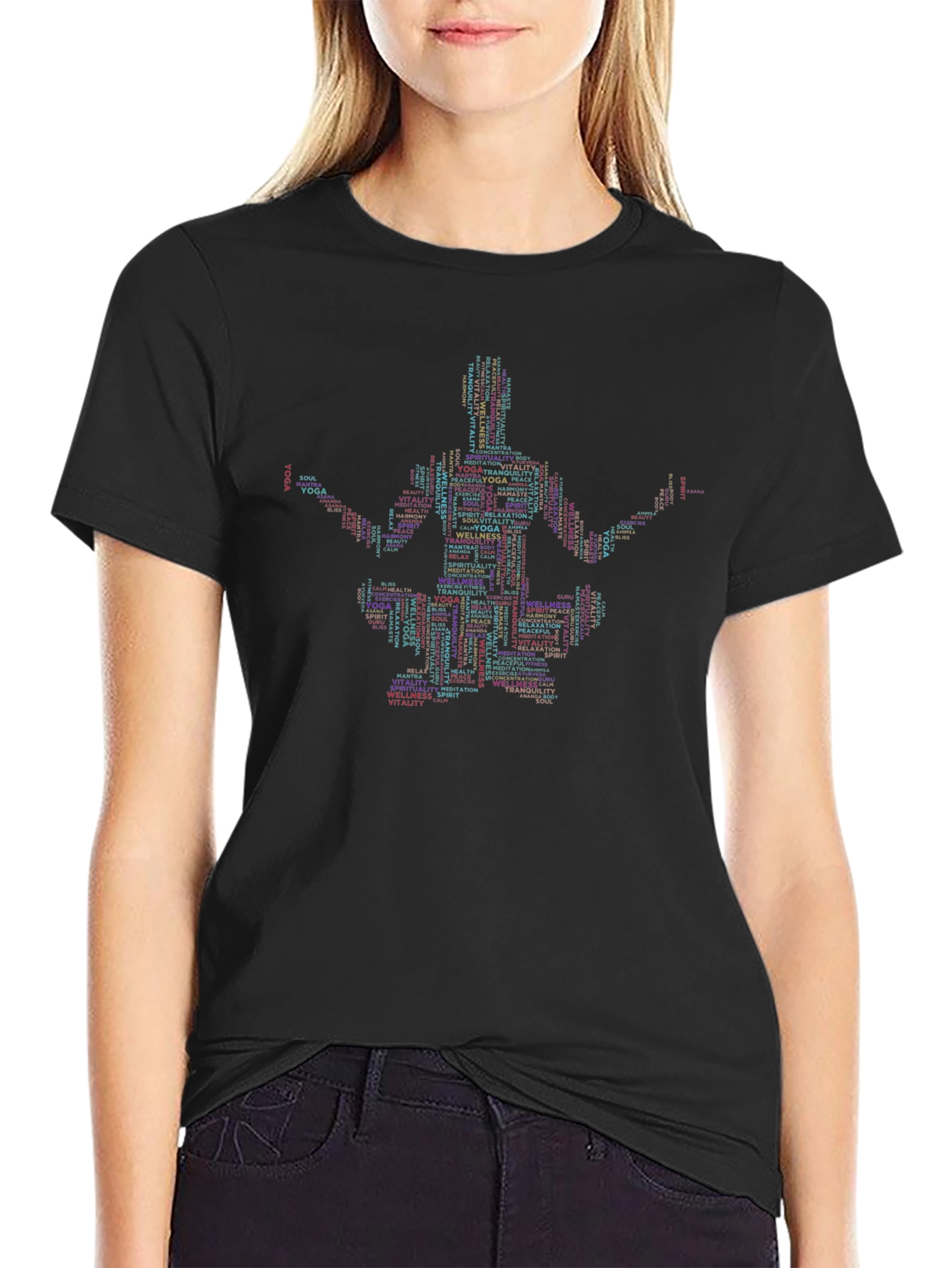 Yoga Word Art T-Shirt