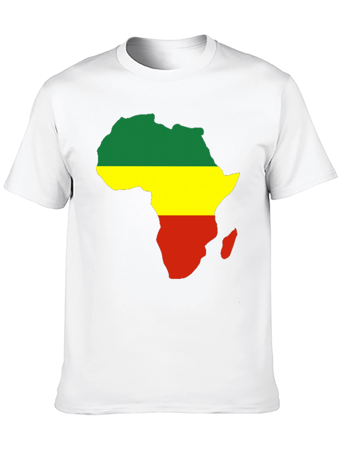 Africa Map T-Shirt - Pan African Colors