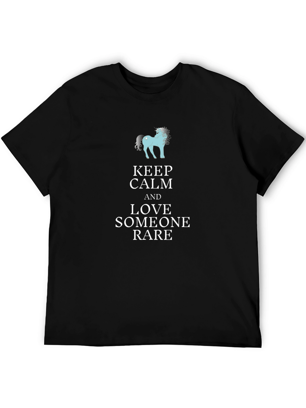 Keep Calm & Love Someone Rare Black T-Shirt