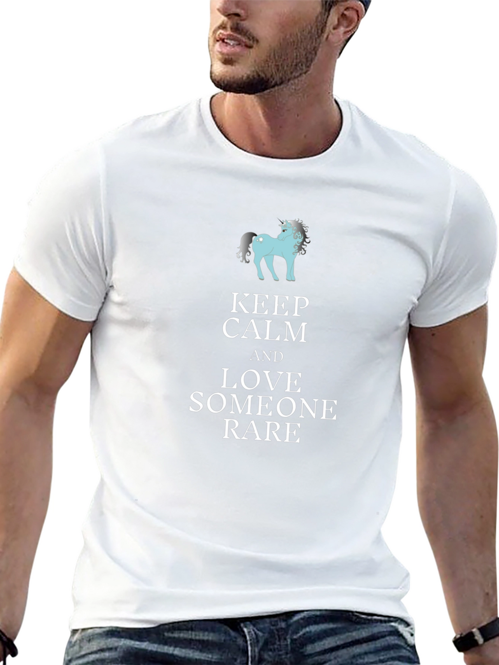 Keep Calm & Love Someone Rare Black T-Shirt