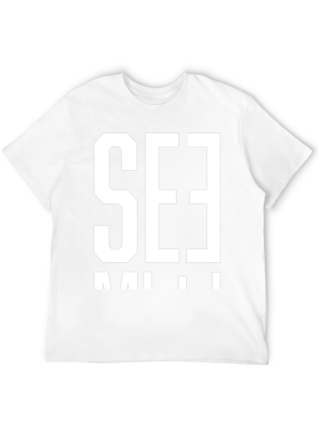 Bold Graphic T-Shirt - Black with White Print