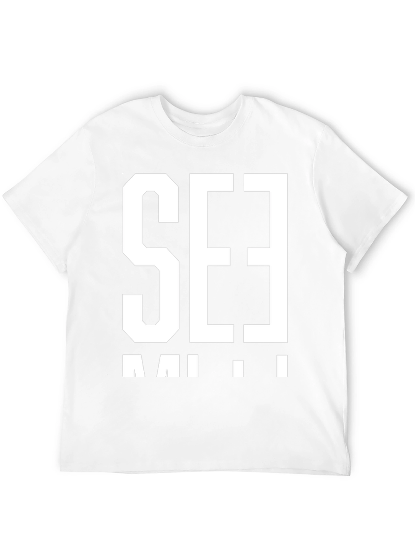 Bold Graphic T-Shirt - Black with White Print