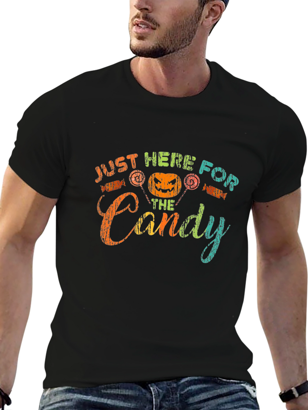 Halloween Just Here For The Candy T-Shirt