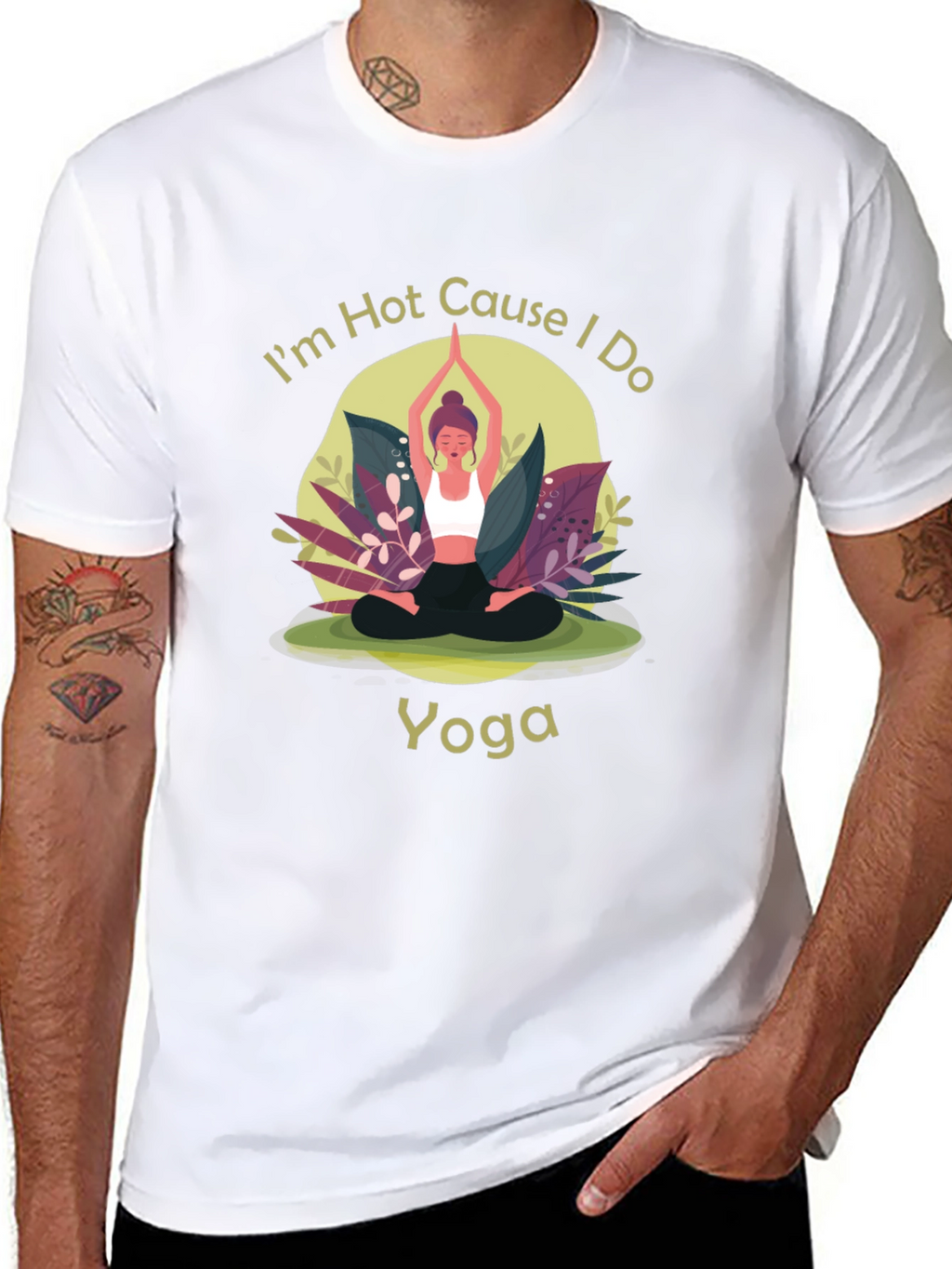 Yoga T-Shirt: Im Hot Cause I Do Yoga