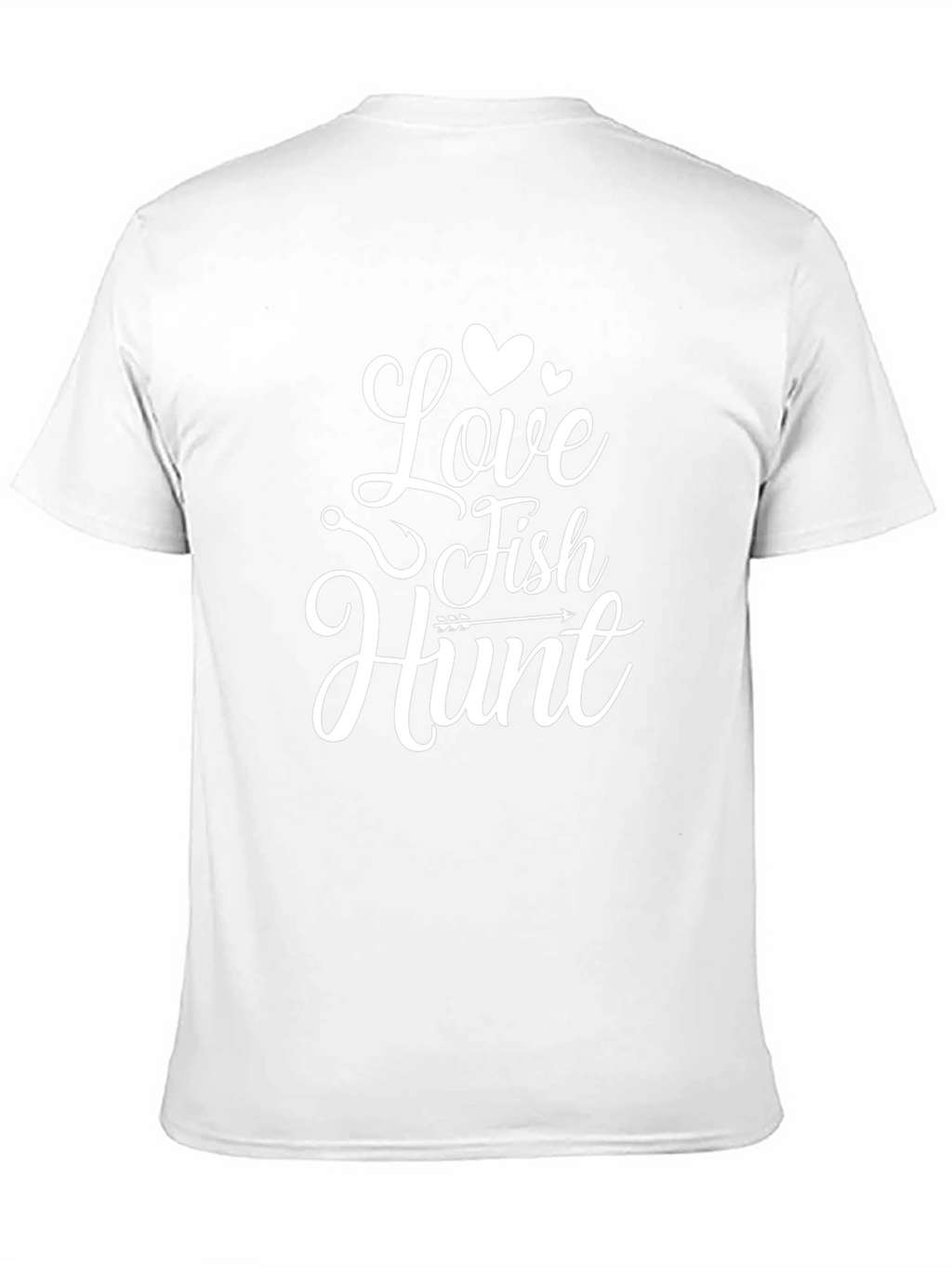 Love Fish Hunt Graphic Tee - Black