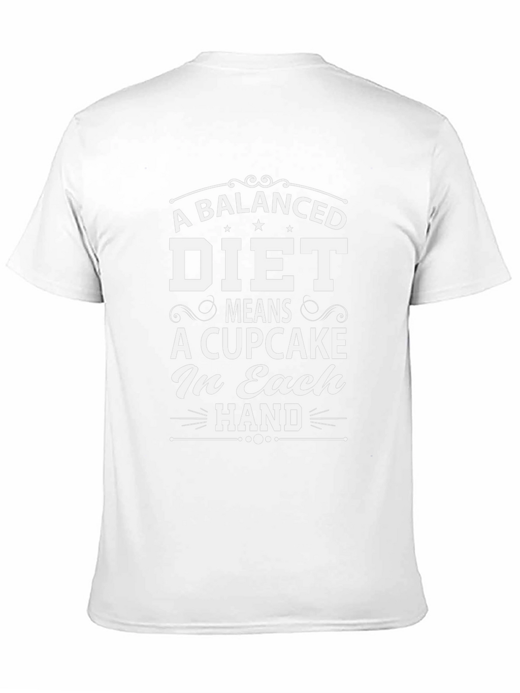 Balanced Diet Cupcake Humor T-Shirt