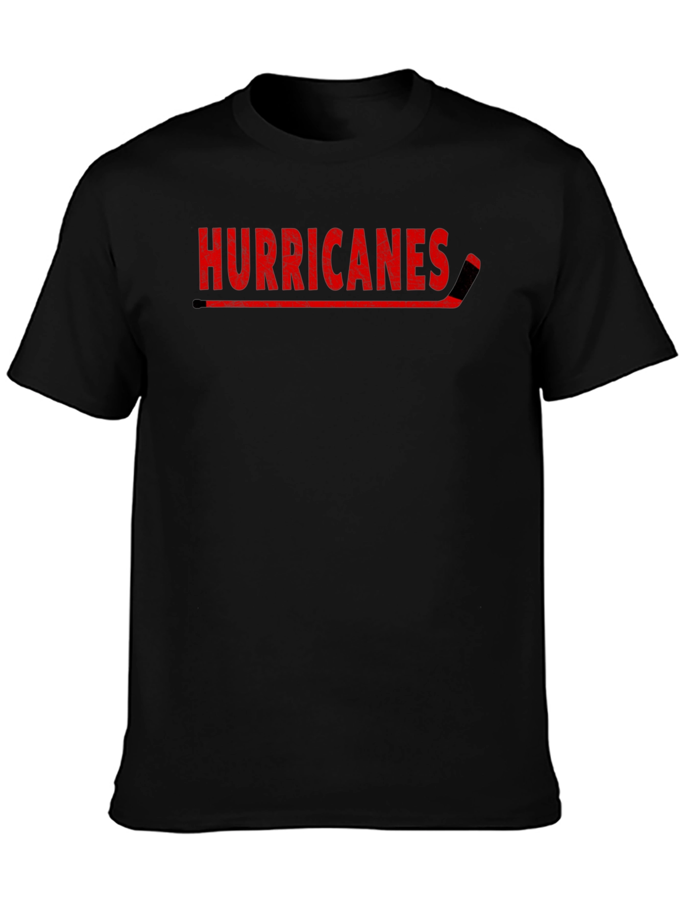 Hurricanes Hockey Fan T-Shirt - Red on Black