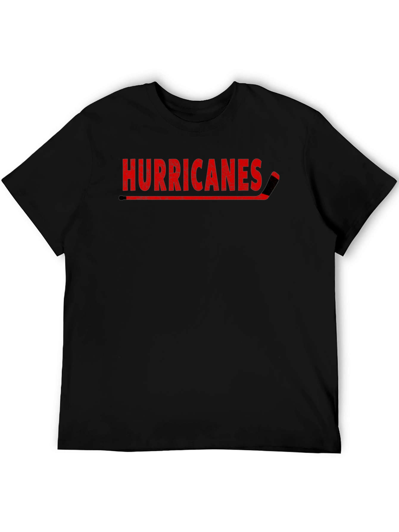 Hurricanes Hockey Fan T-Shirt - Red on Black